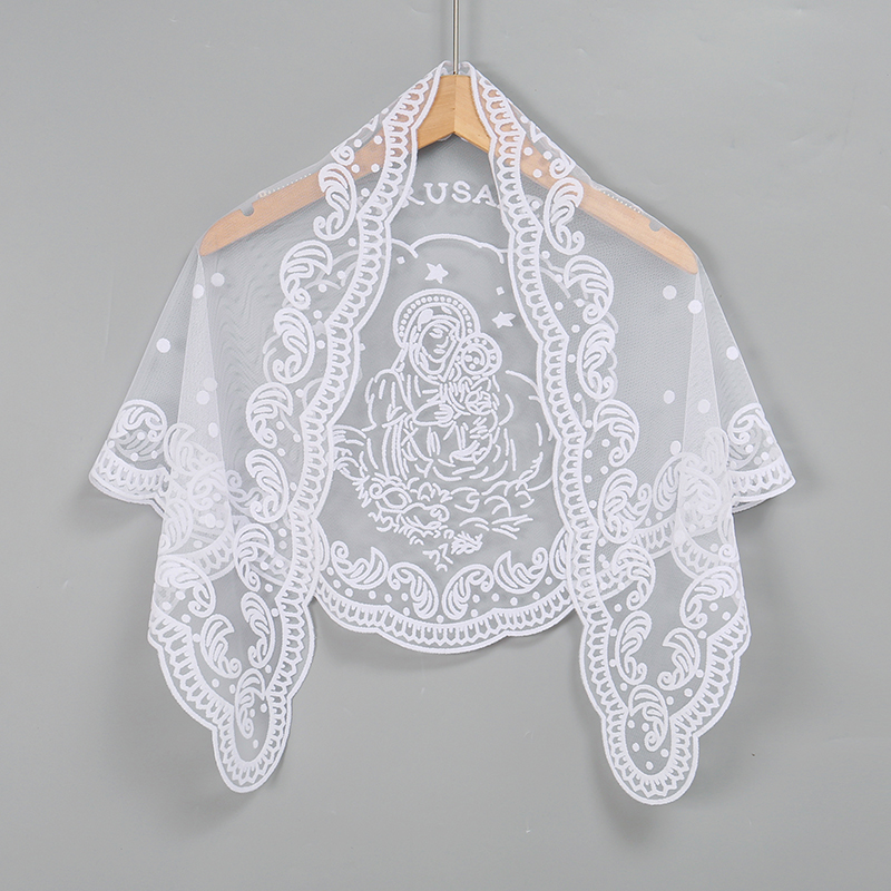 1Pc frauen Elegante Einfarbig  – Embroidery Hijab Bewertung und Preis