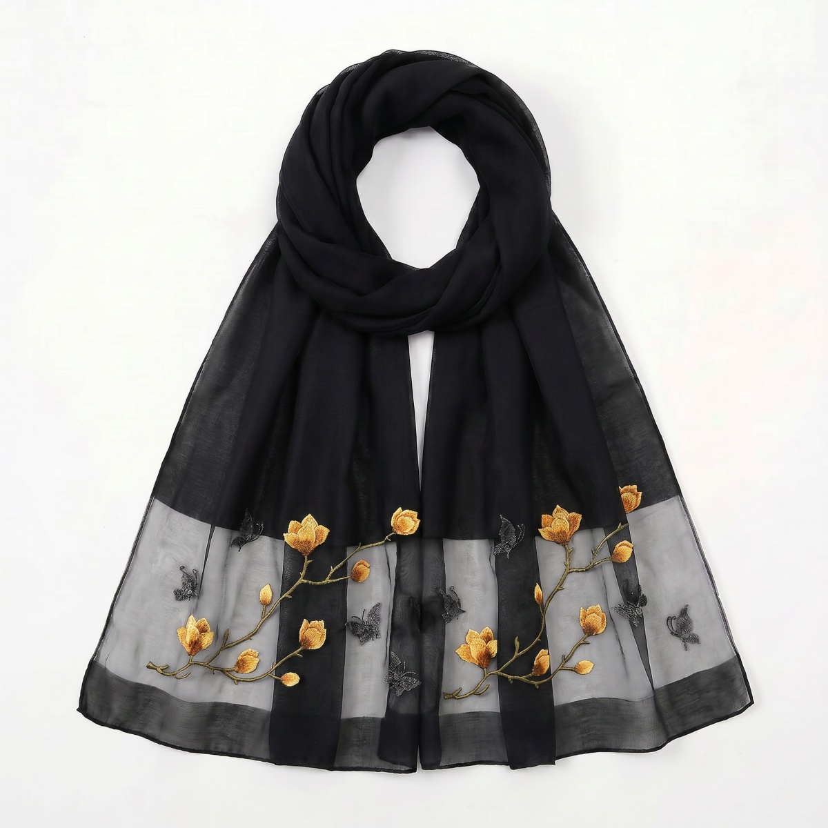 Schal mit Blumendruck Hijab Ba – Embroidery Hijab Bewertung und Preis