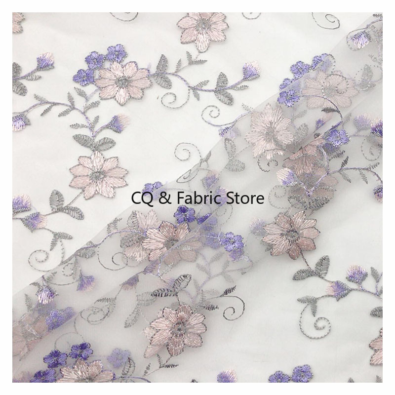 1 meter/los 135 cm Diy Net Gar – Embroidery Net Fabric Bewertung und Preis