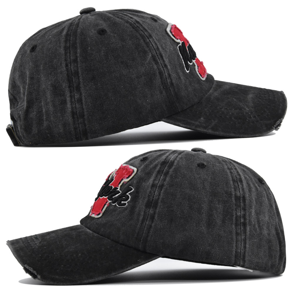 Vintage Washed Baseball Cap fü – Embroidery Letter N Bewertung und Preis