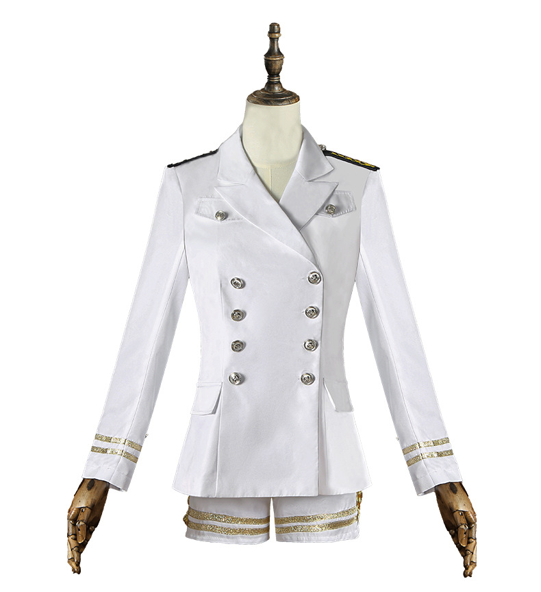 Damen Schwarz-Weiß Matrosen-Ka – Embroidery Uniform Bewertung und Preis